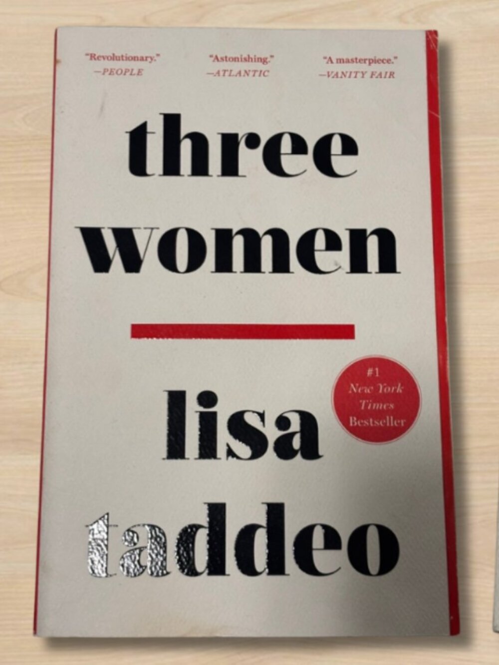 Three Women by Lisa Taddeo | #1 New York Times Bestseller | Paperback